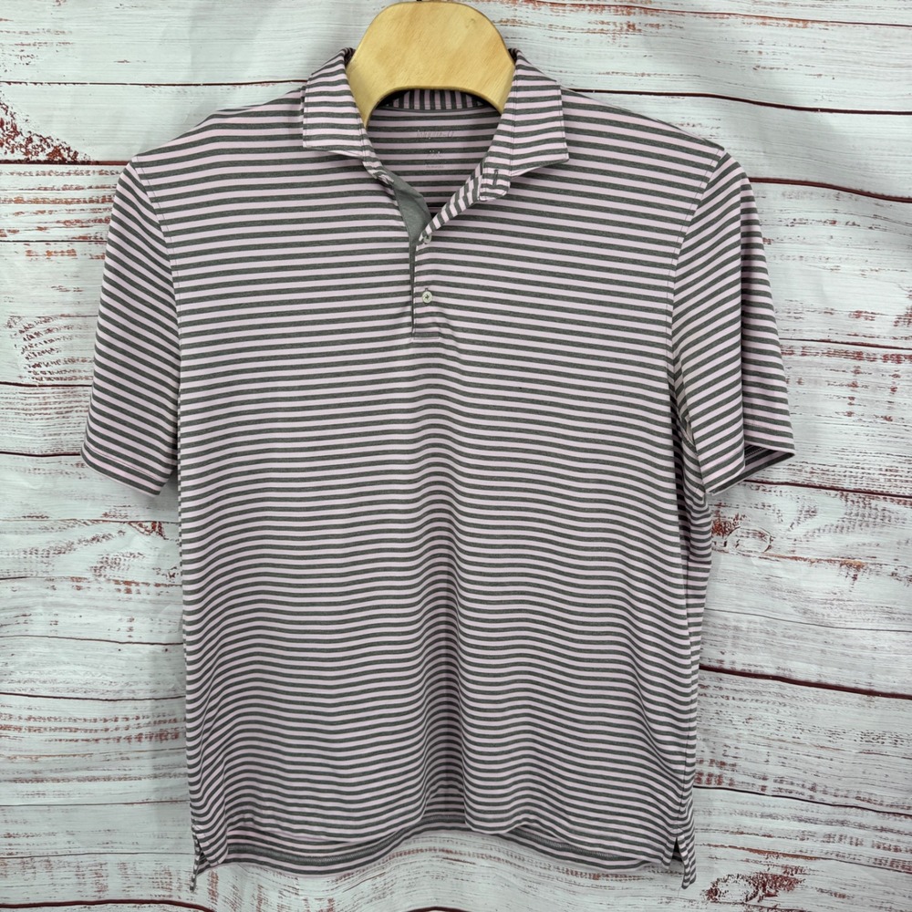 Johnnie-O Mens Polo Shirt  Mens 2XL Striped‎ Short Sleeve Casual Golf Athletic